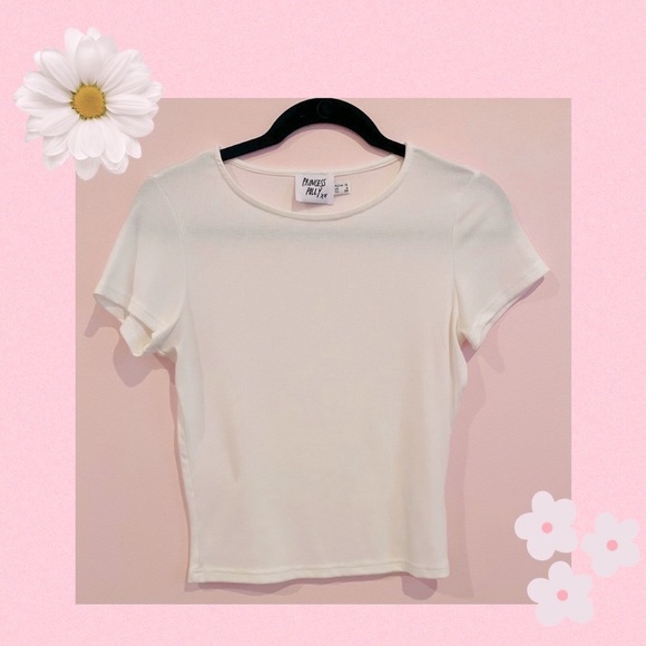 Princess Polly Tops Princess Polly White Tee Poshmark